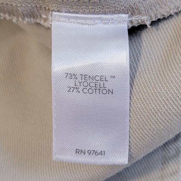 J Jill Purejill Wide Leg Pull On Pants Size Medium Tencel Cotton Blend Elastic - Picture 4 of 11